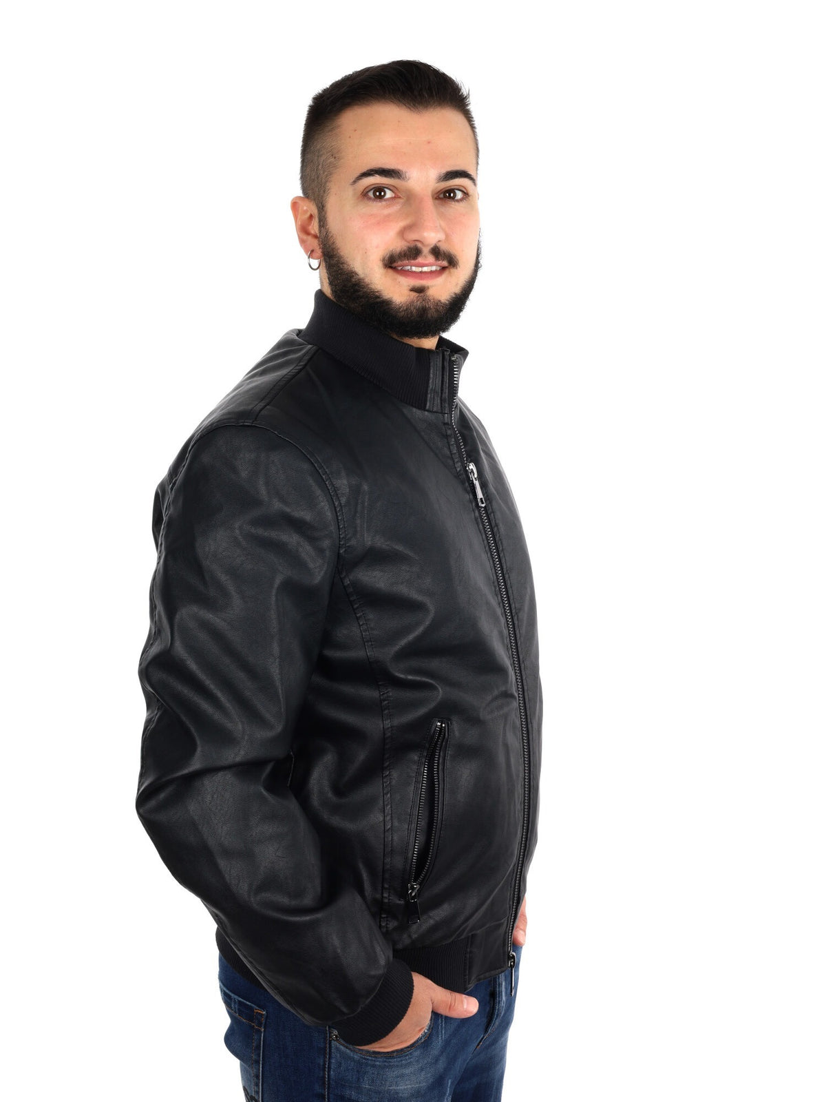 Fb giubbino da uomo nero