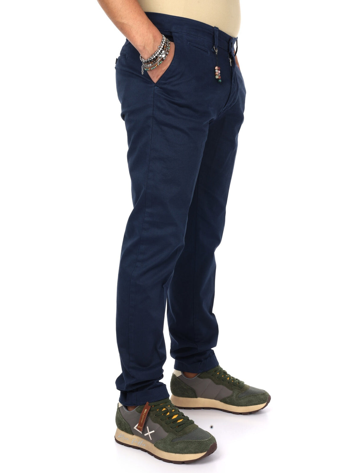 Fb panta fantasia pantalone da uomo indaco