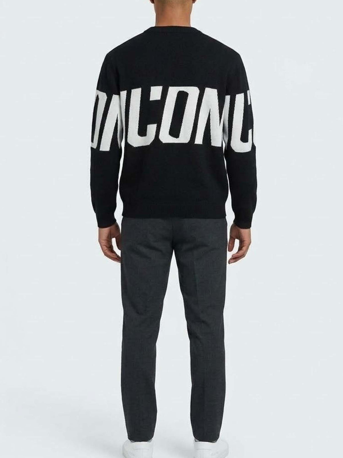 Icon maglia girocoll da uomo nero