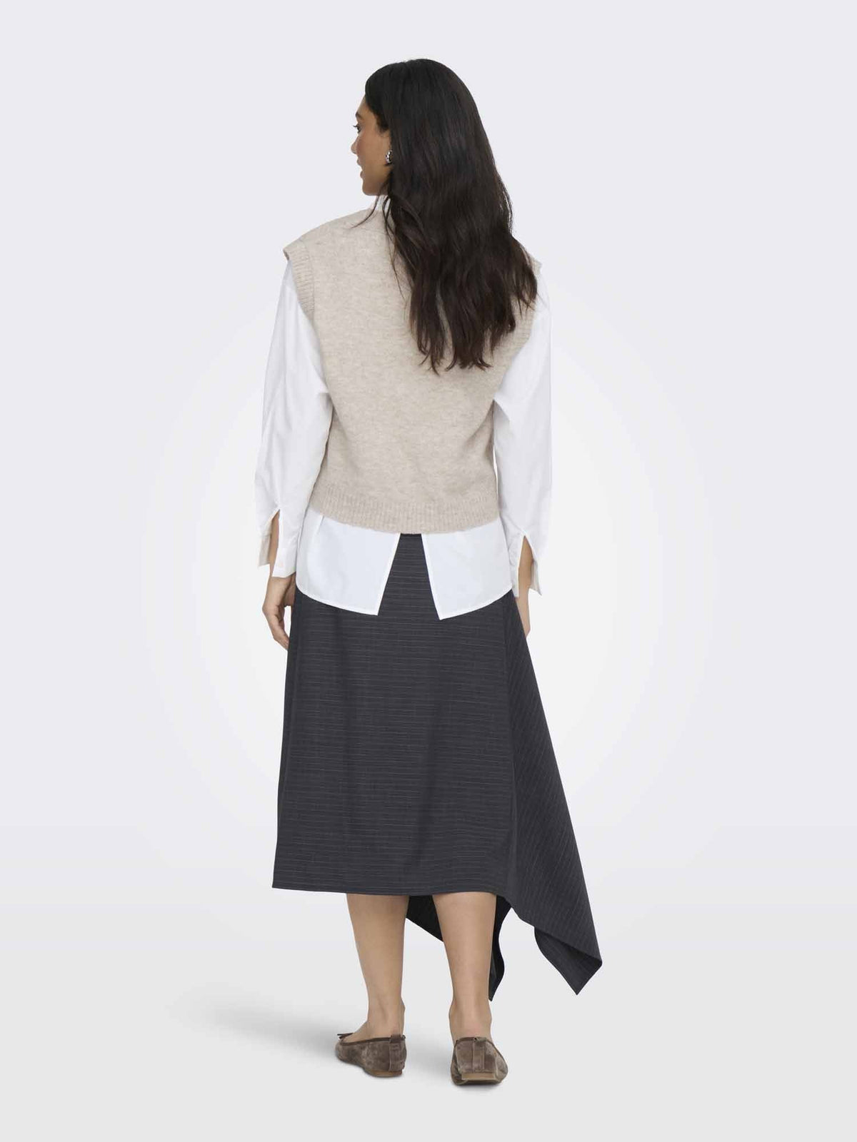Jdy super life gilet da donna beige