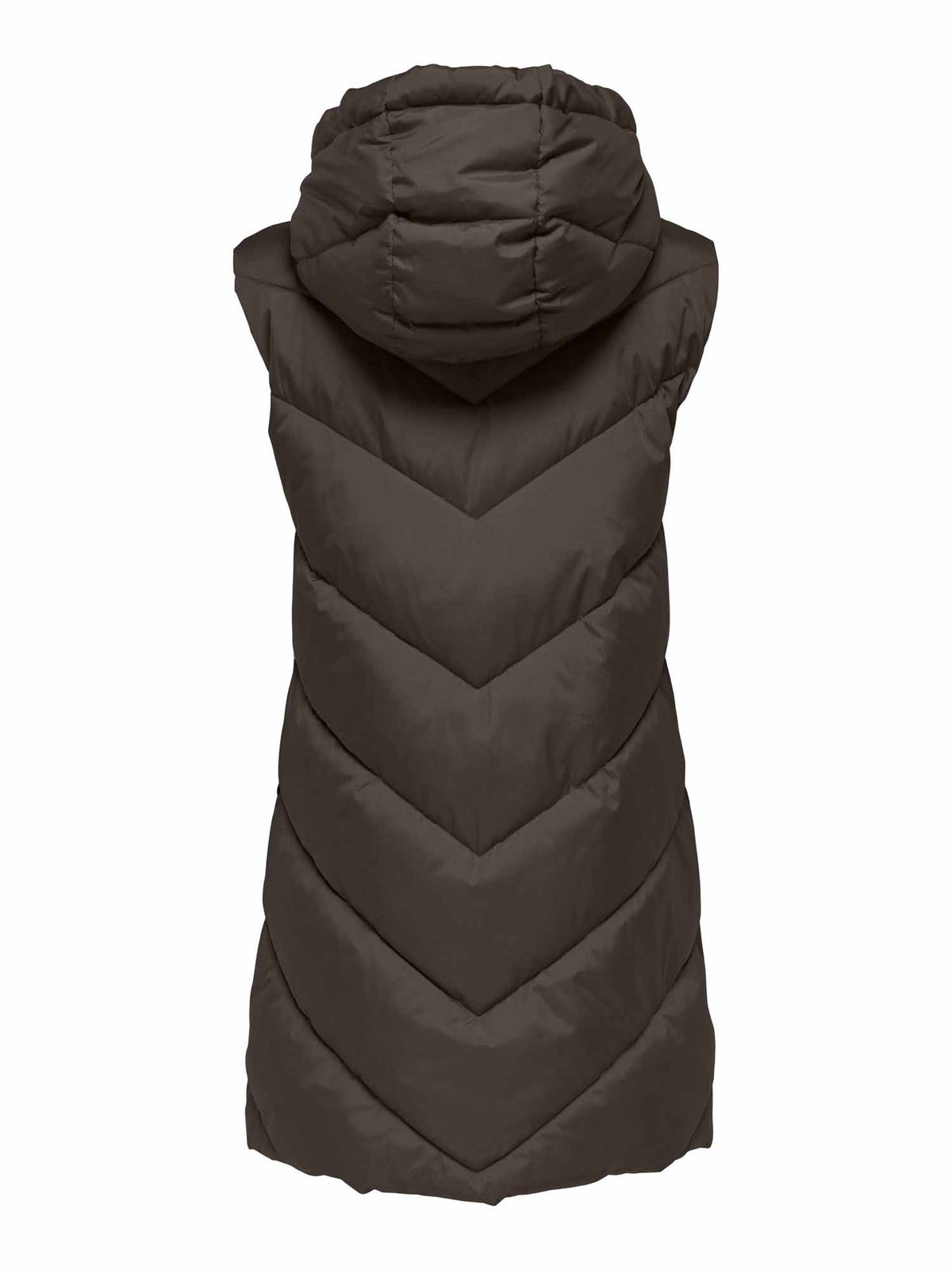 Jdy skylar life gilet da donna cioccolato