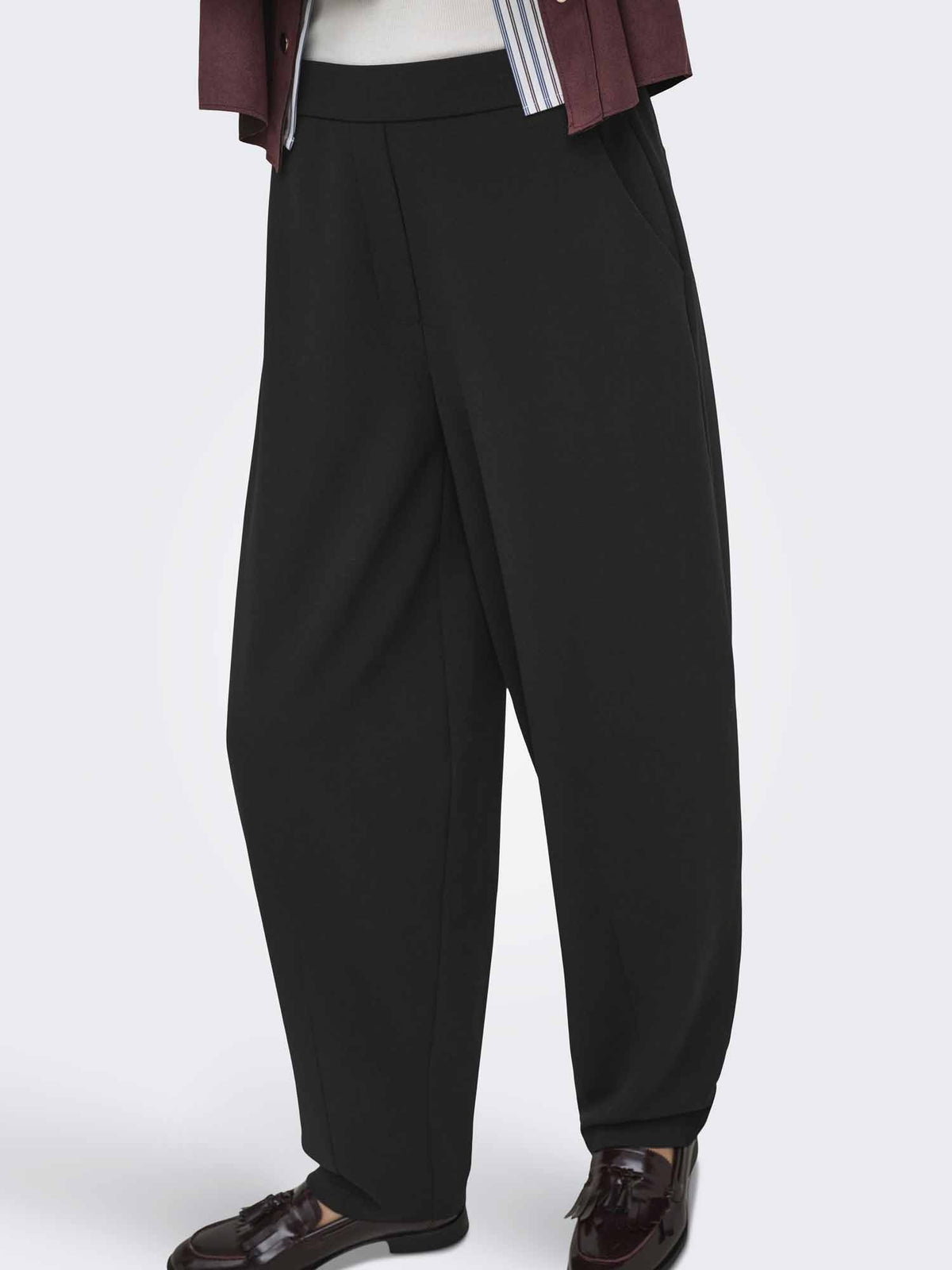 Jdy geggo barrel pantalone da donna nero