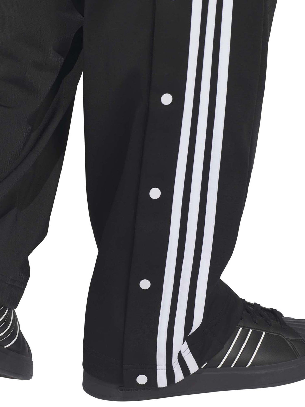 Adidas panta bottoni pantalone da uomo nero
