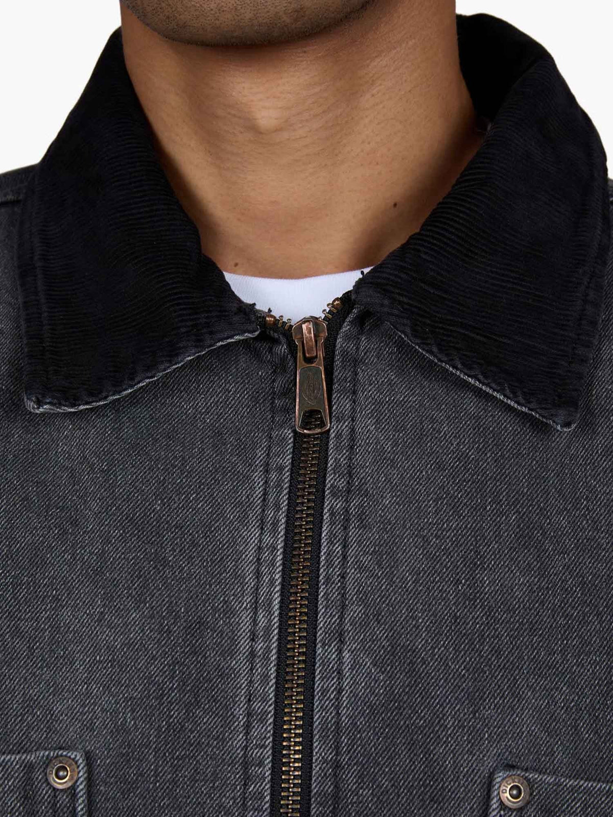Dickies taylor denim giubbino da uomo nero