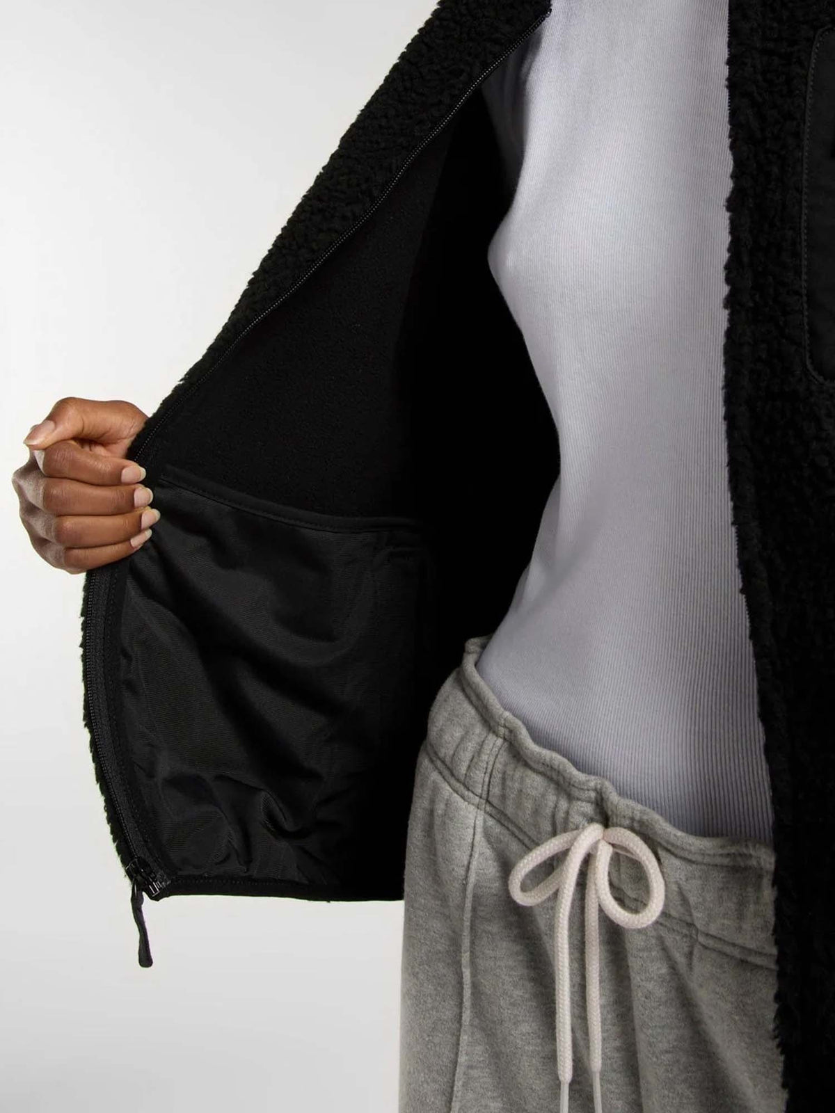 Dickies central sher sherpa da donna nero