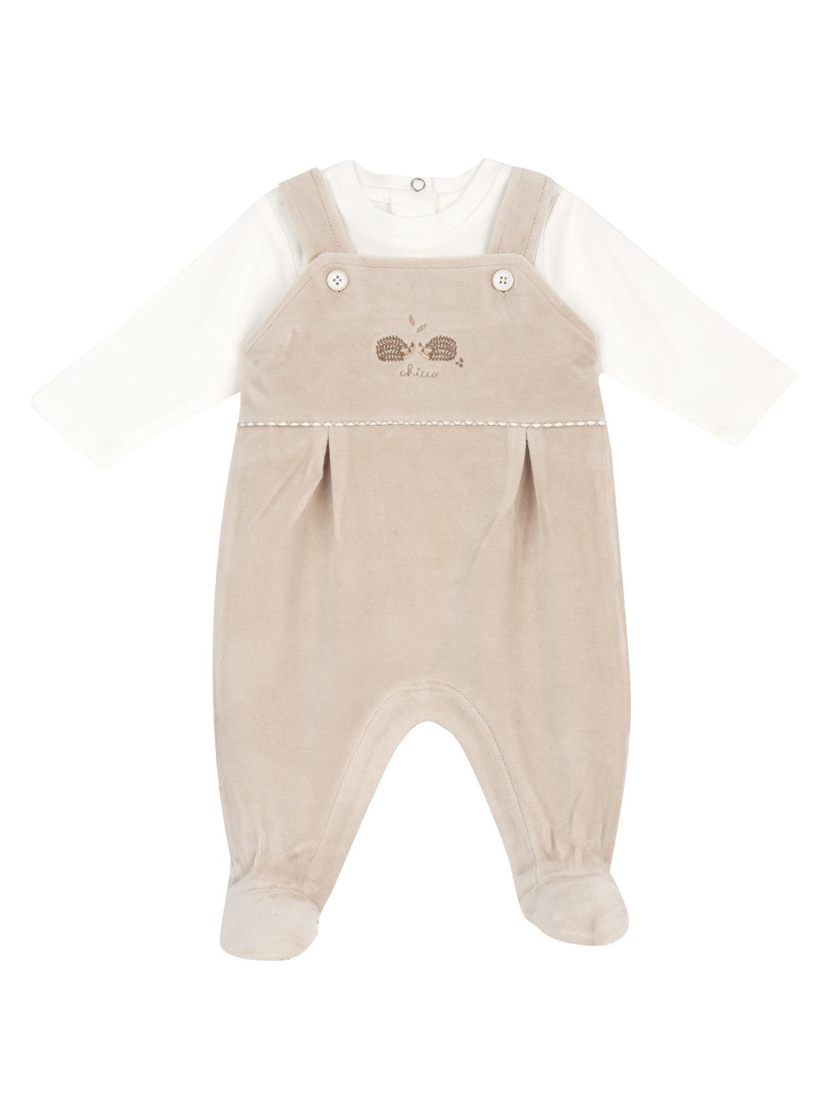Chicco tutina 2 pz da bambino/a bianco beige