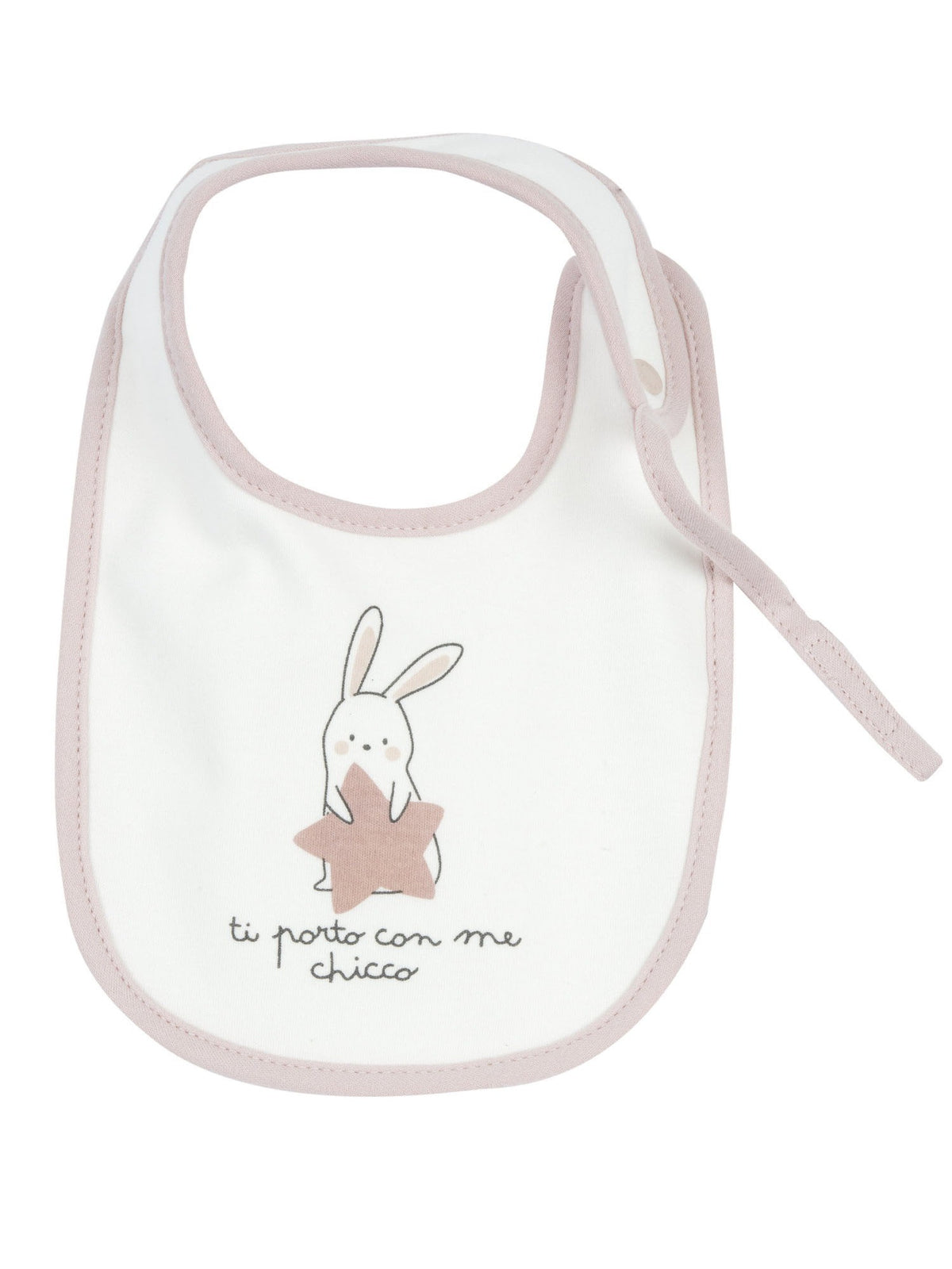 Chicco bavetta da bambino/a bianco rosa
