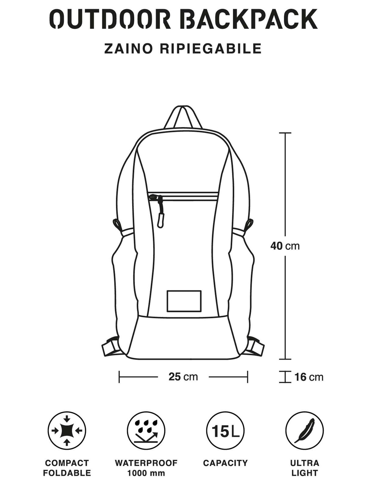 Ready backpack zaino da unisex lilla