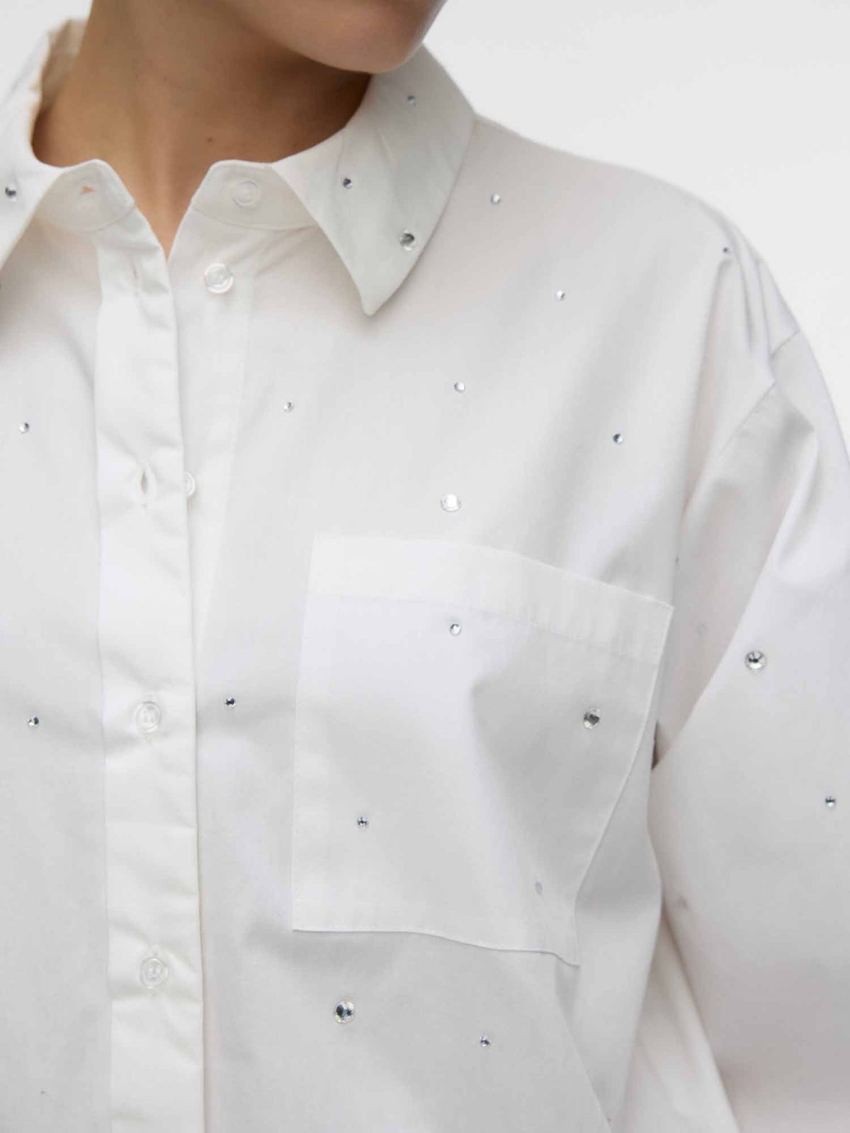 Vero moda nona camicia da donna bianco