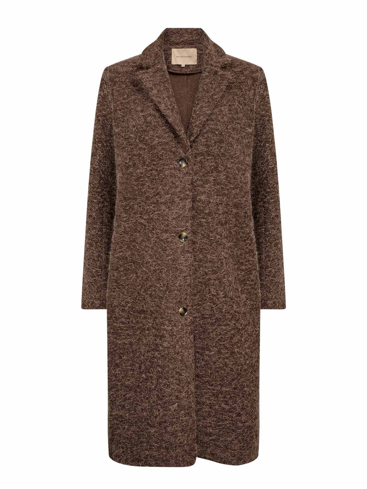 Soyaconcept hira cappotto da donna cioccolato