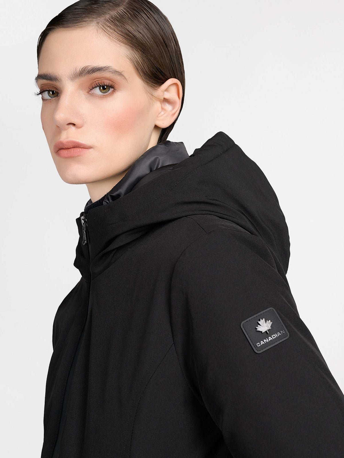 Canadian yorkton lon giaccone da donna nero