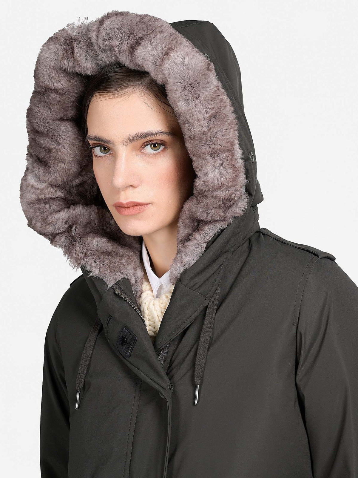 Canadian lanigan giaccone da donna verde militare