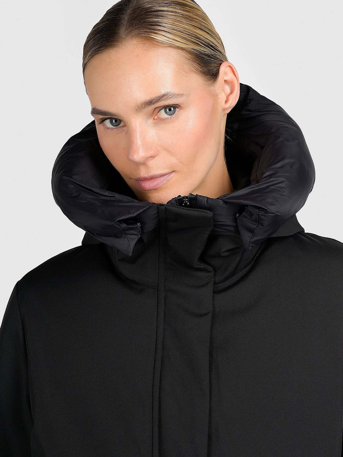 Canadian oyama long giaccone da donna nero