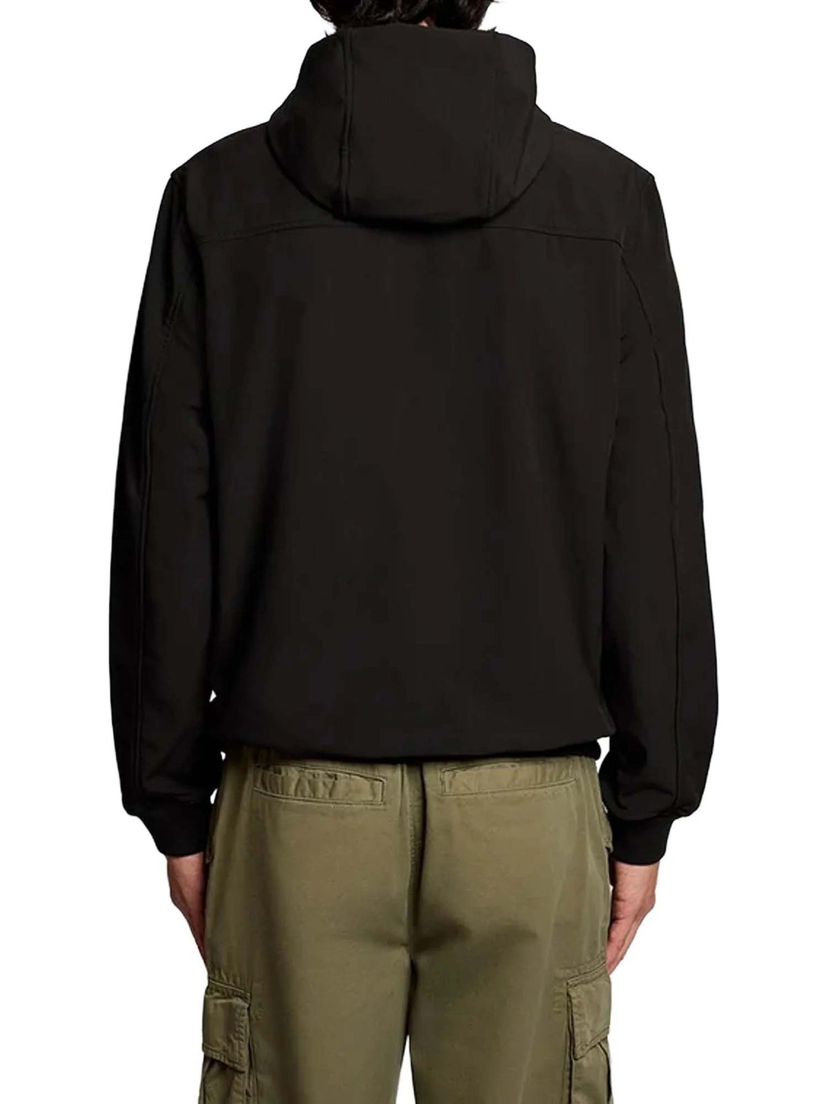 Lyle&scott softshell giubbino da uomo nero