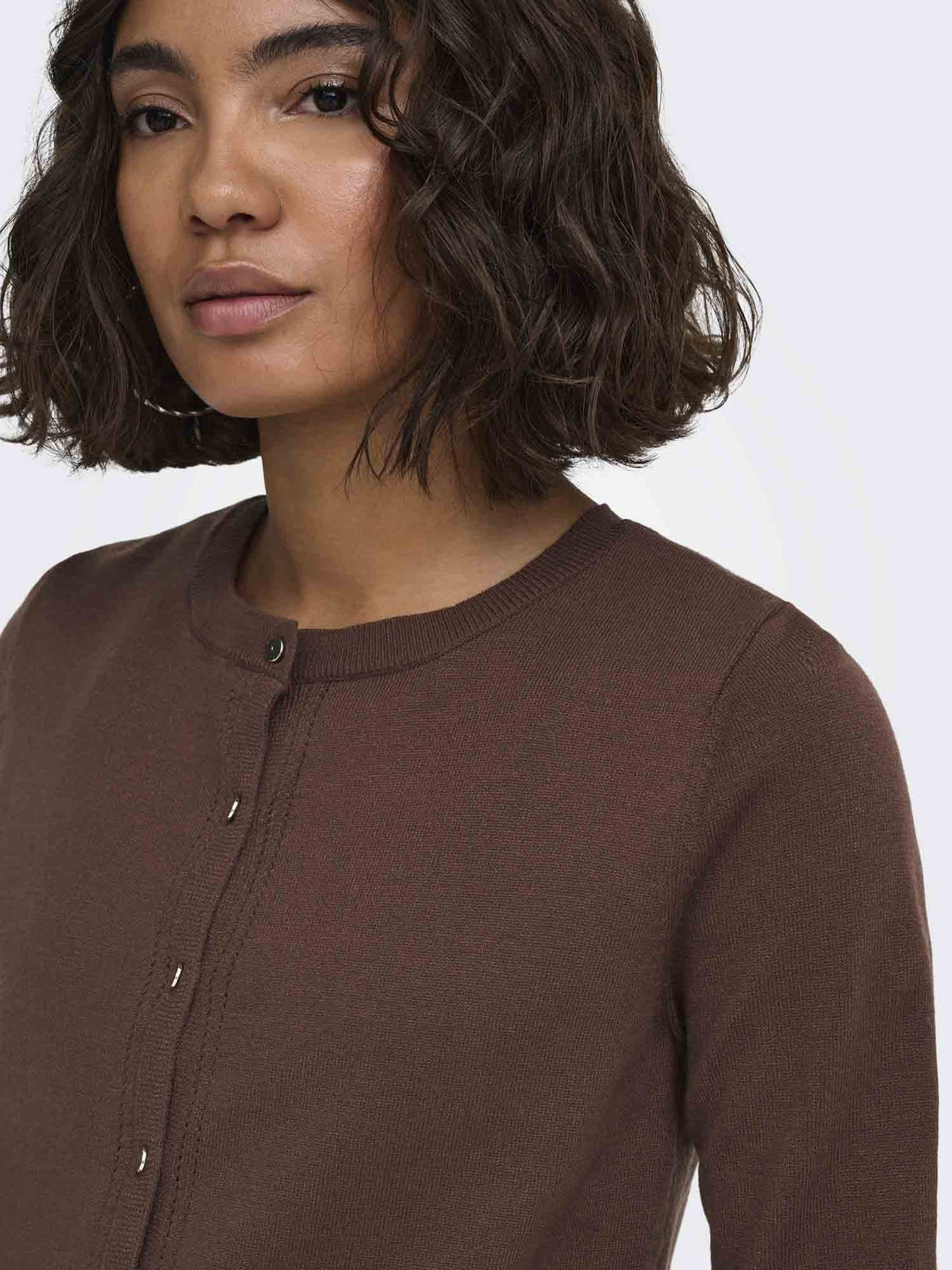 Only cinderel cardig maglia da donna caffe'