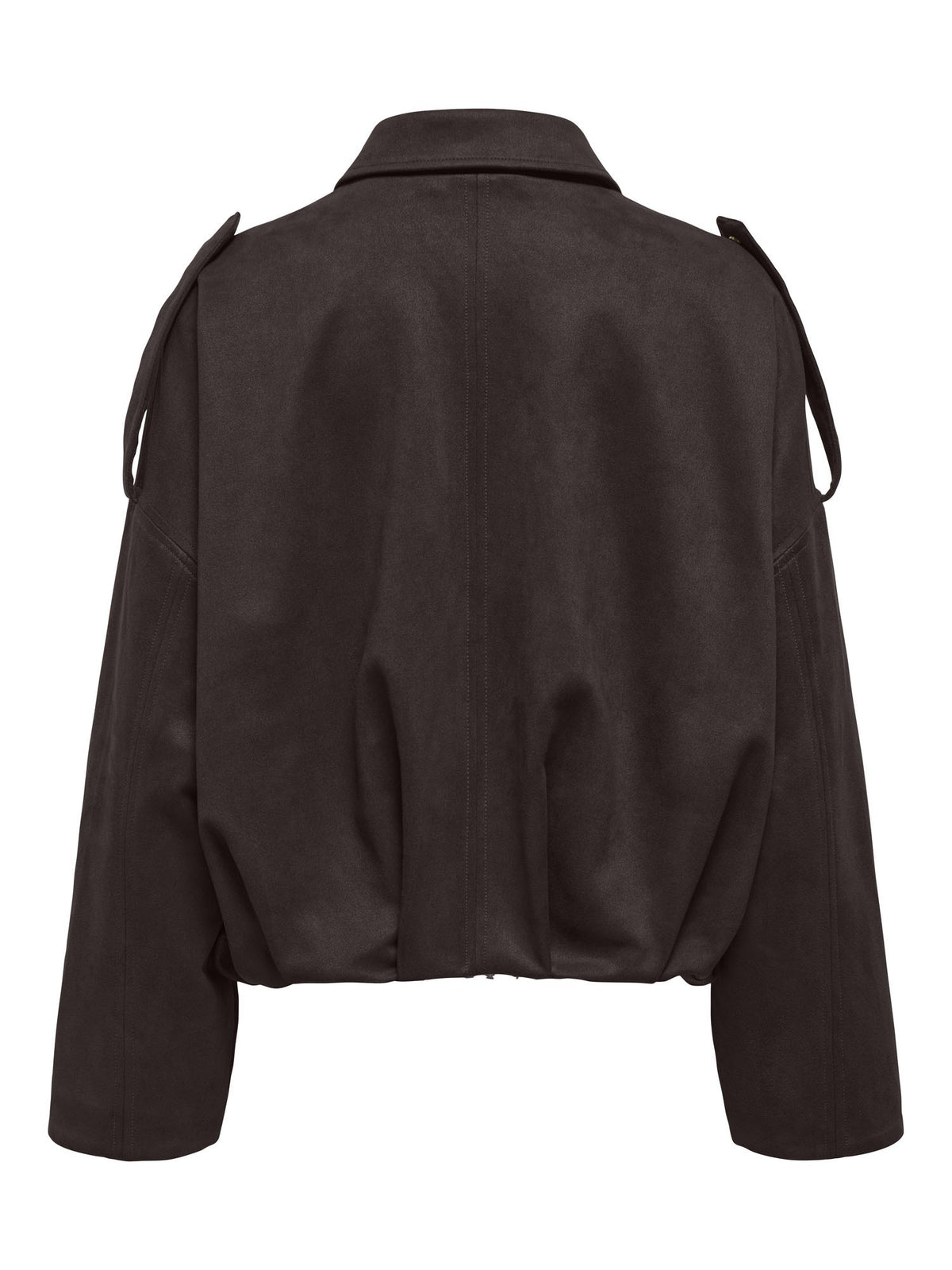 Only moon suede giubbino da donna cioccolato
