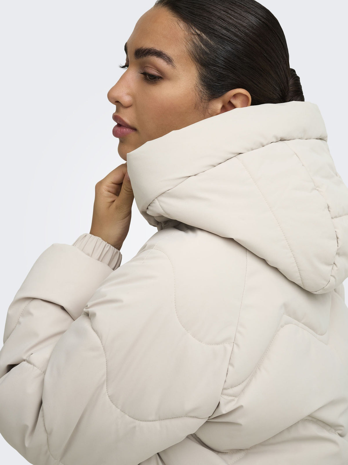 Jdy power puffer giubbino da donna beige