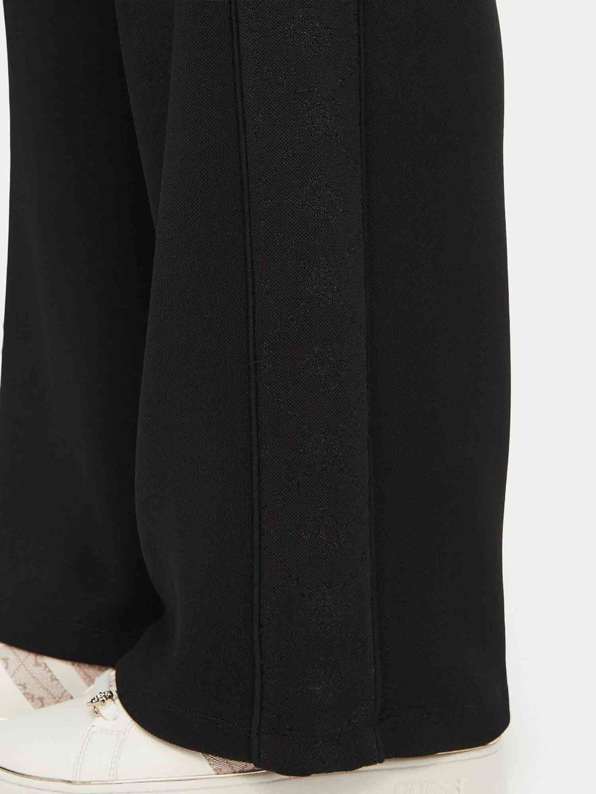 Guess elsa wide leg pantalone da donna nero