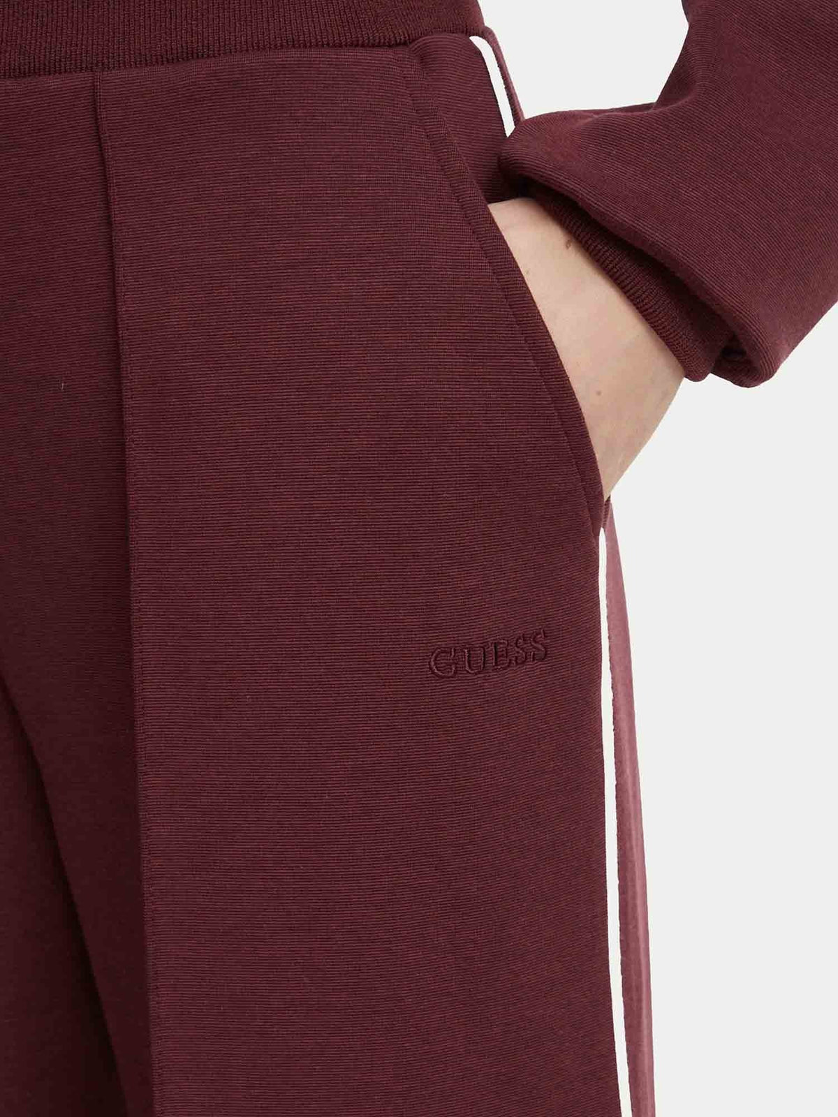Guess sibilla straig pantalone da donna bordeaux