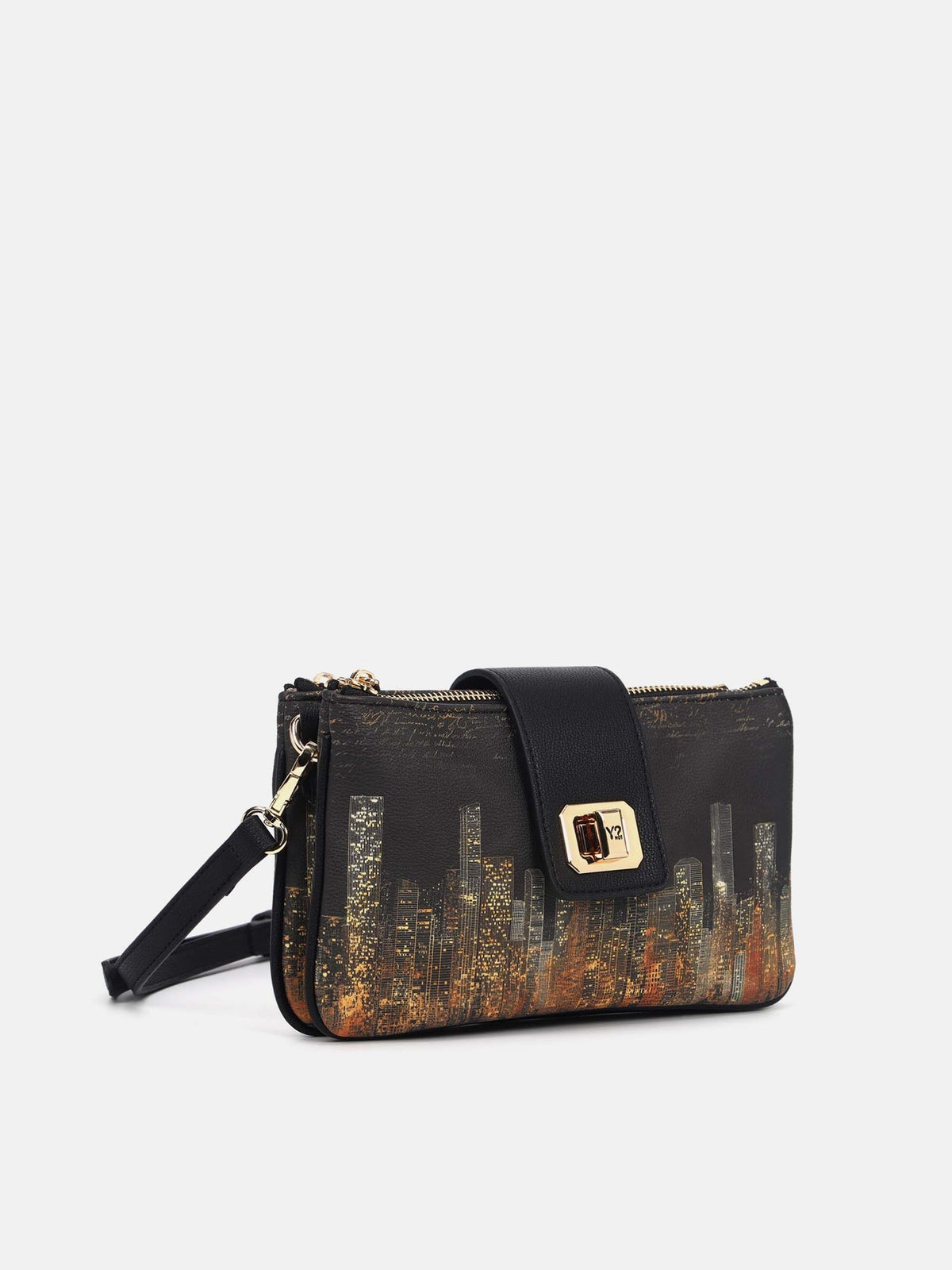 Y-not shoulder bag borsa da donna black