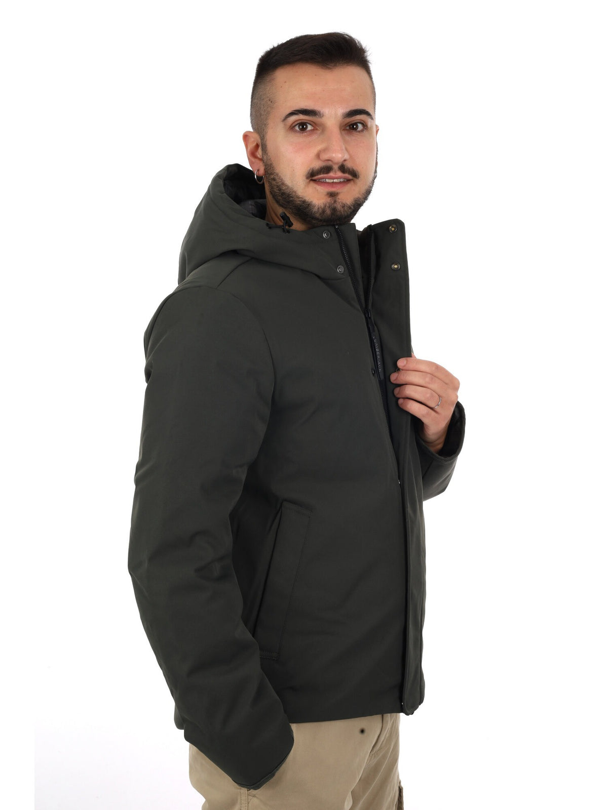 Lumberjack platino giubbino da uomo verde militare
