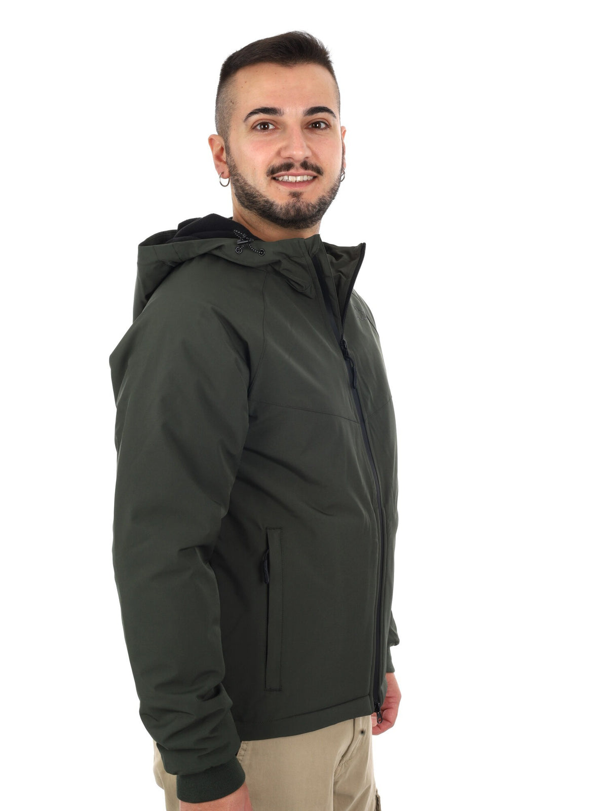 Kappa sofymicropol giubbino da uomo verde