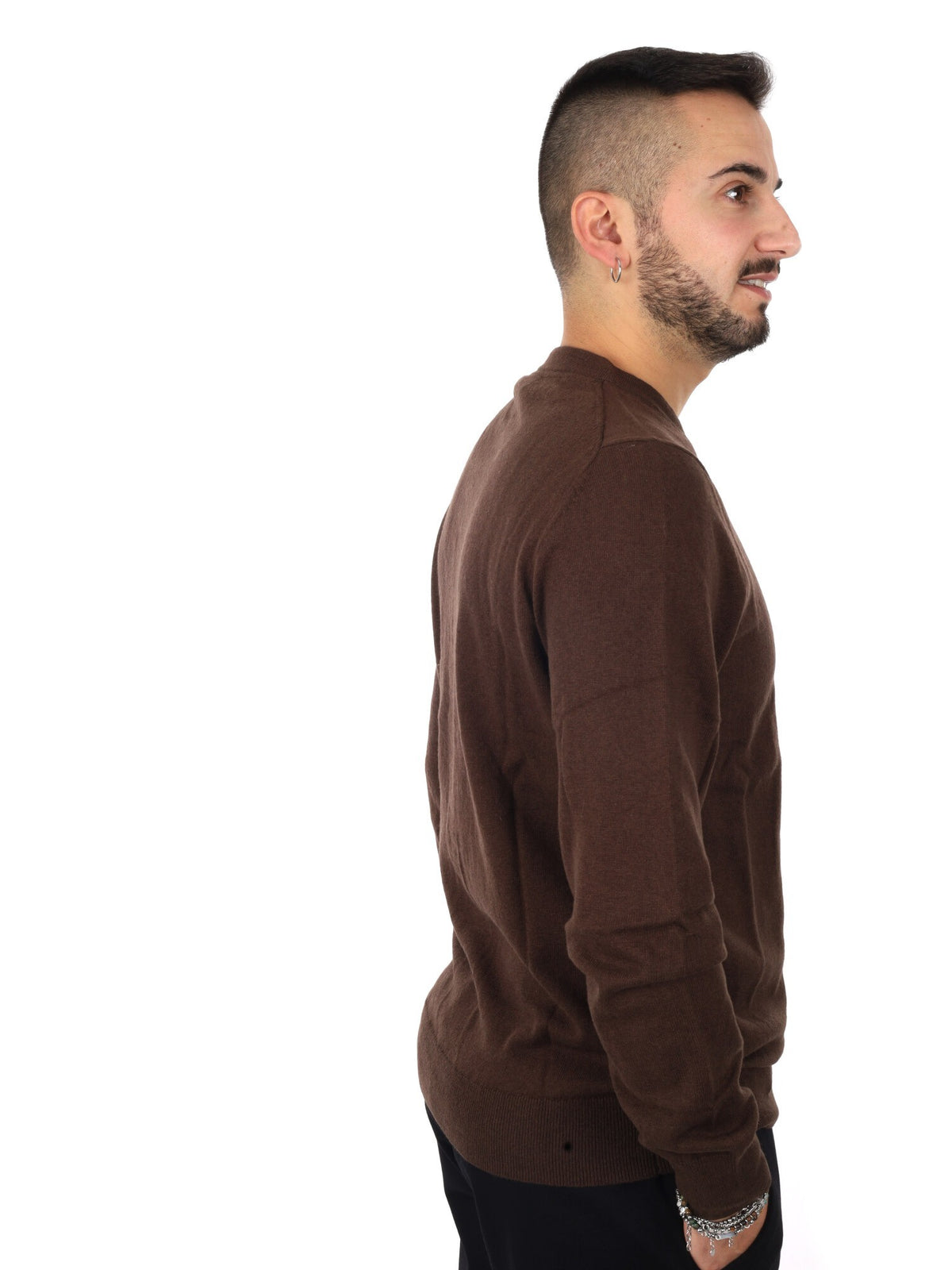 Lyle&scott maglia co da uomo ebano