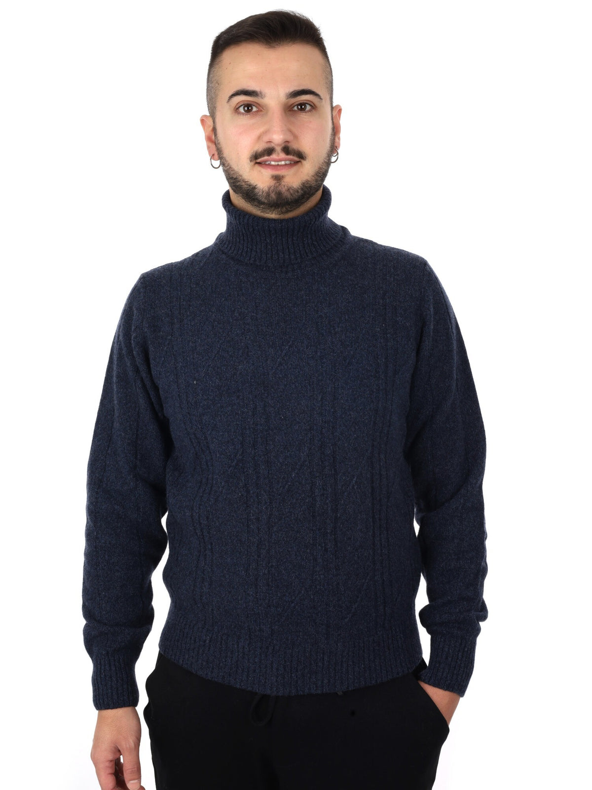 Fb maglia dolce cash da uomo blu