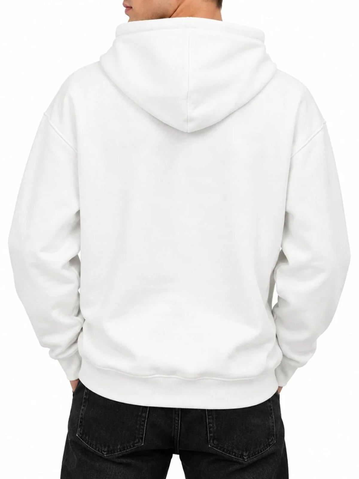 DS2 felpa cappuccio da uomo bianco
