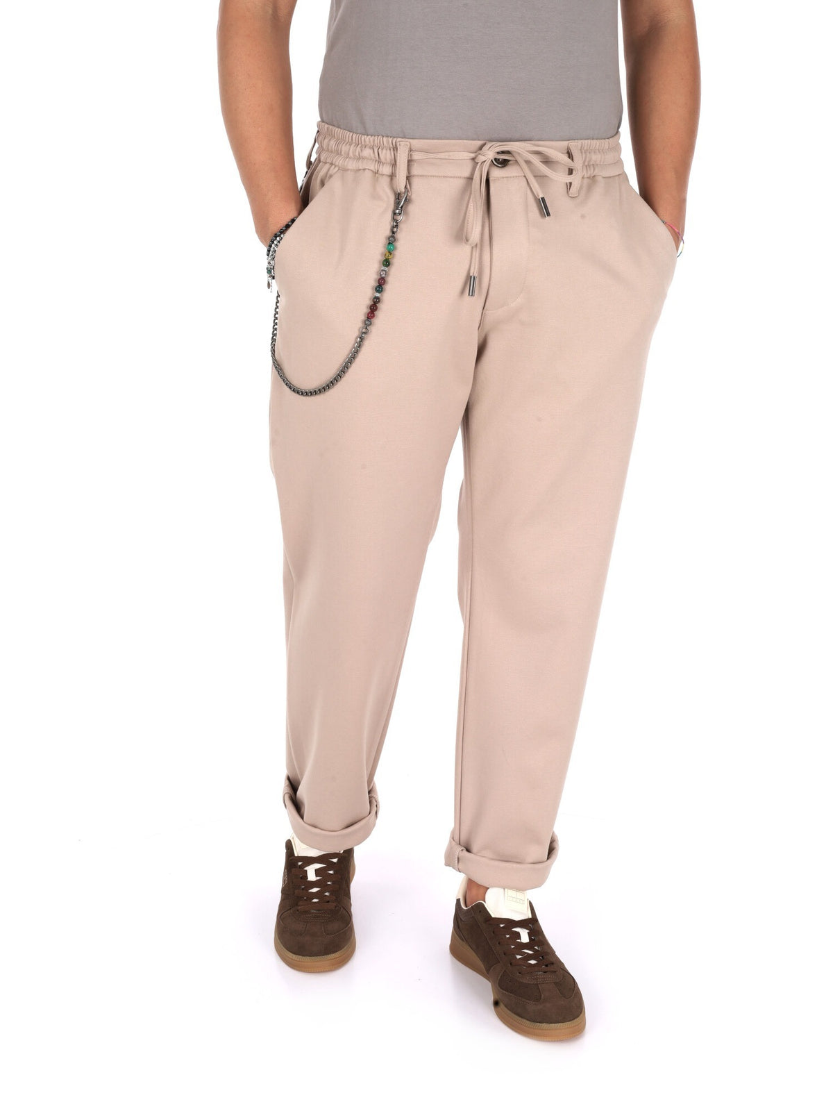 Fb pantalaccio+caten pantalone da uomo beige