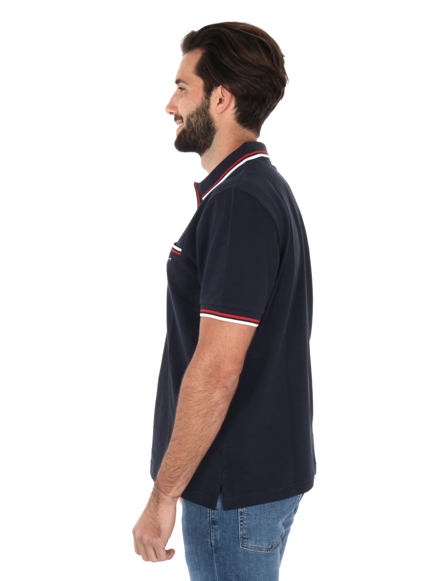 POLO IN PIQUE GANT UOMO BLU
