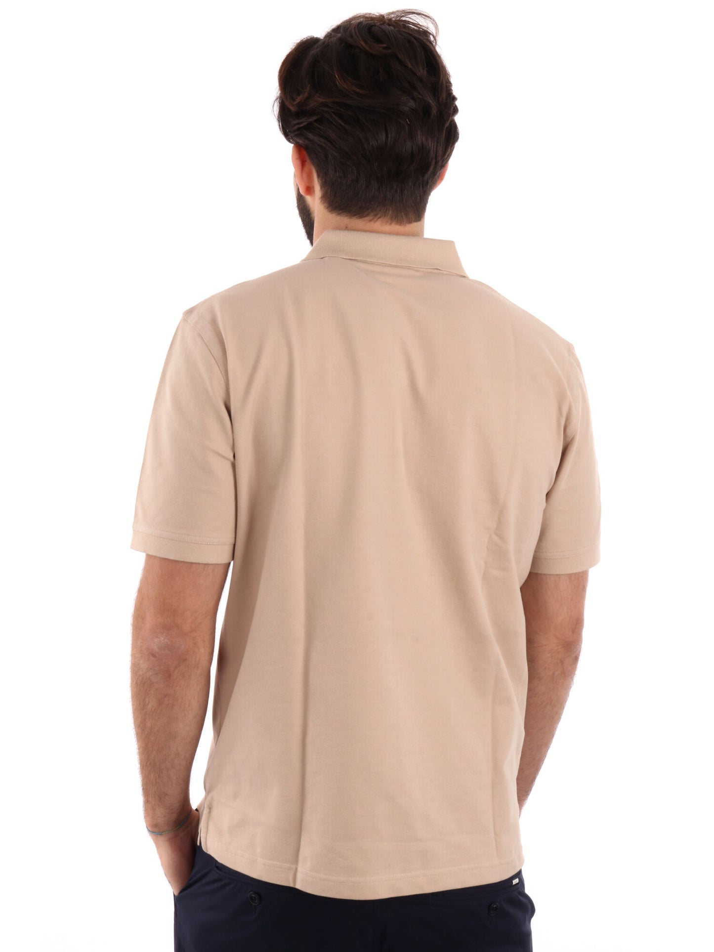 POLO IN PIQUE A CONTRASTO GANT UOMO SAND