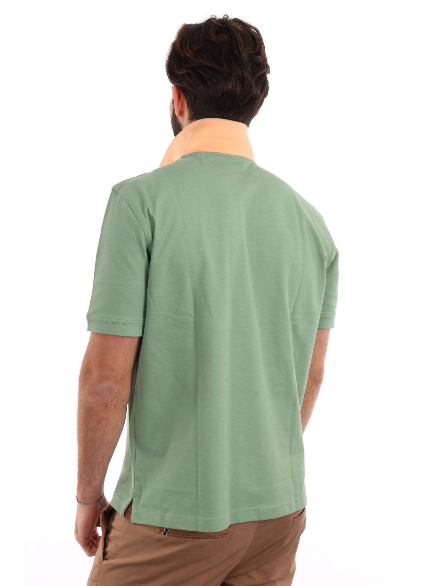 POLO IN PIQUE A CONTRASTO GANT UOMO SALVIA