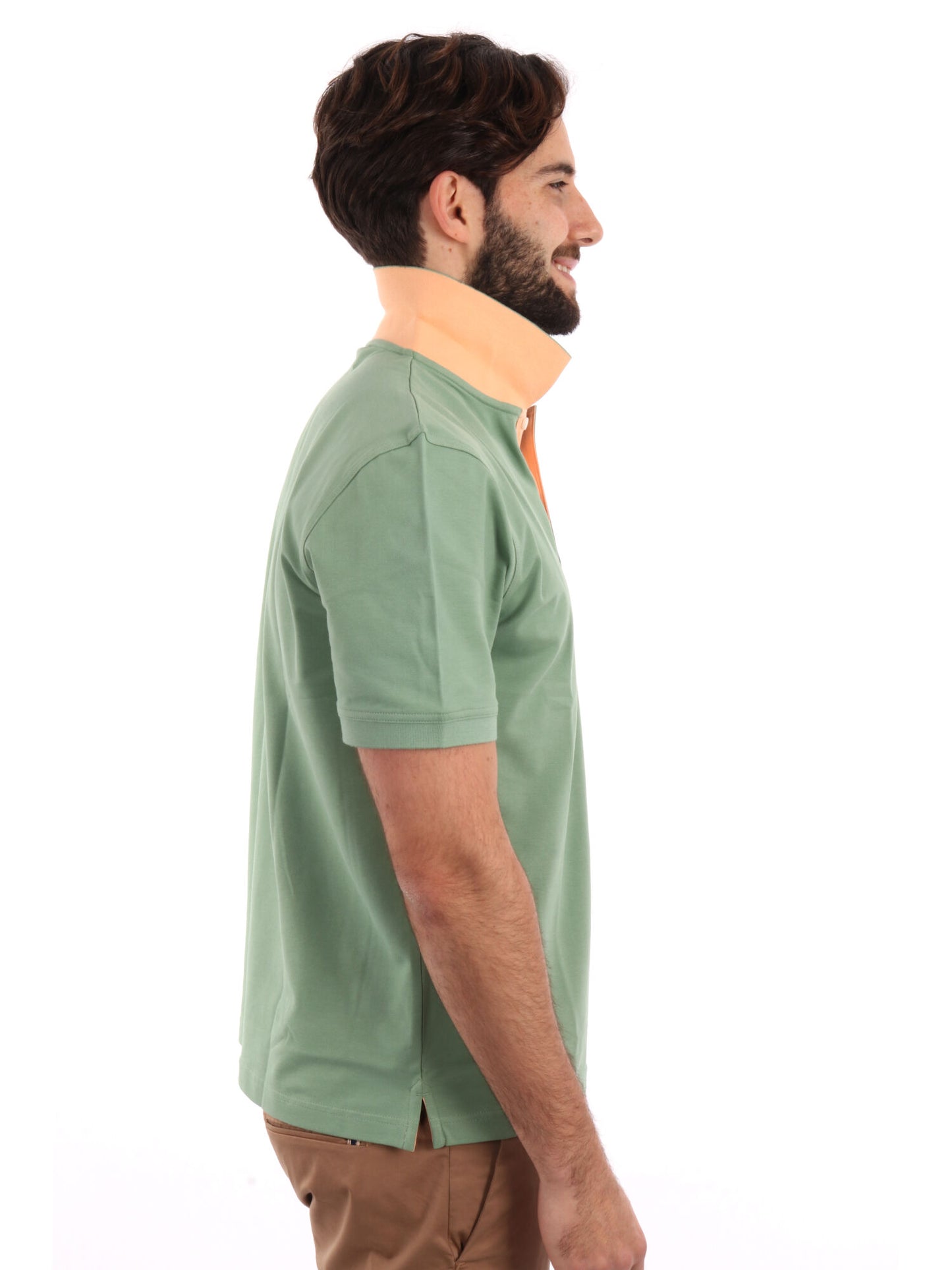 POLO IN PIQUE A CONTRASTO GANT UOMO SALVIA