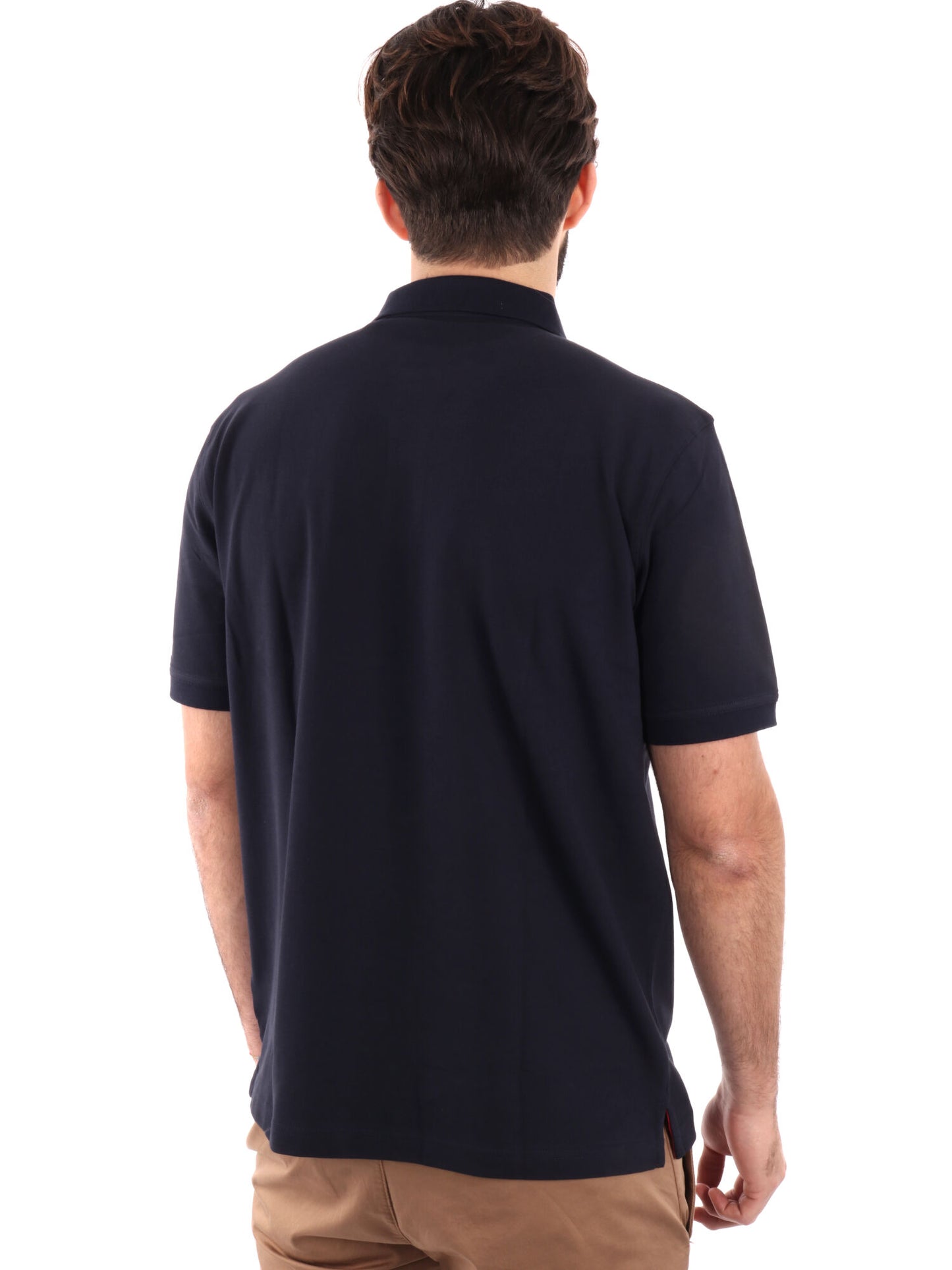 POLO IN PIQUE A CONTRASTO GANT UOMO BLU-ROSSO