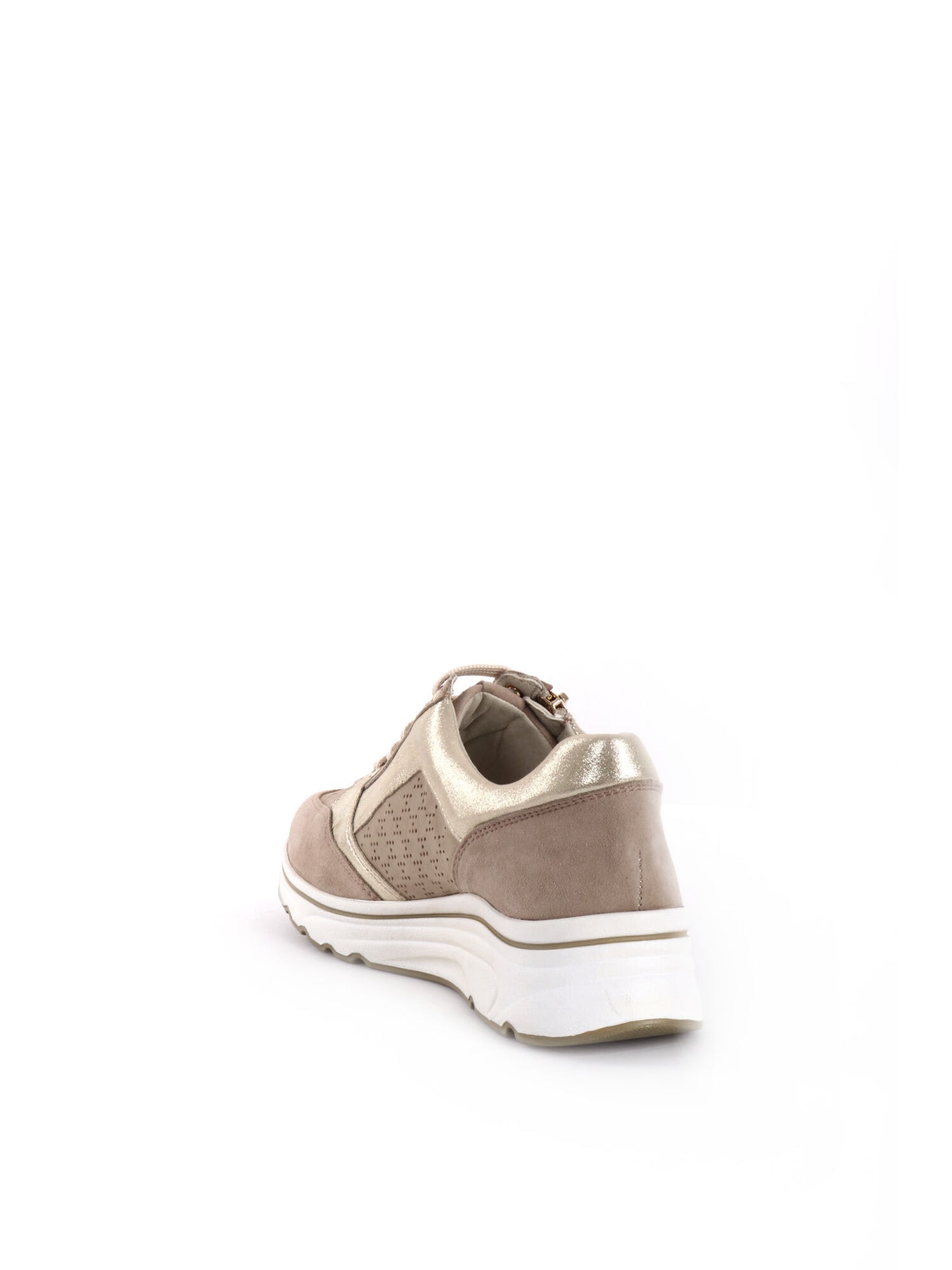 SNEAKERS CON ZIP GLAM SHOELAB DONNA BEIGE