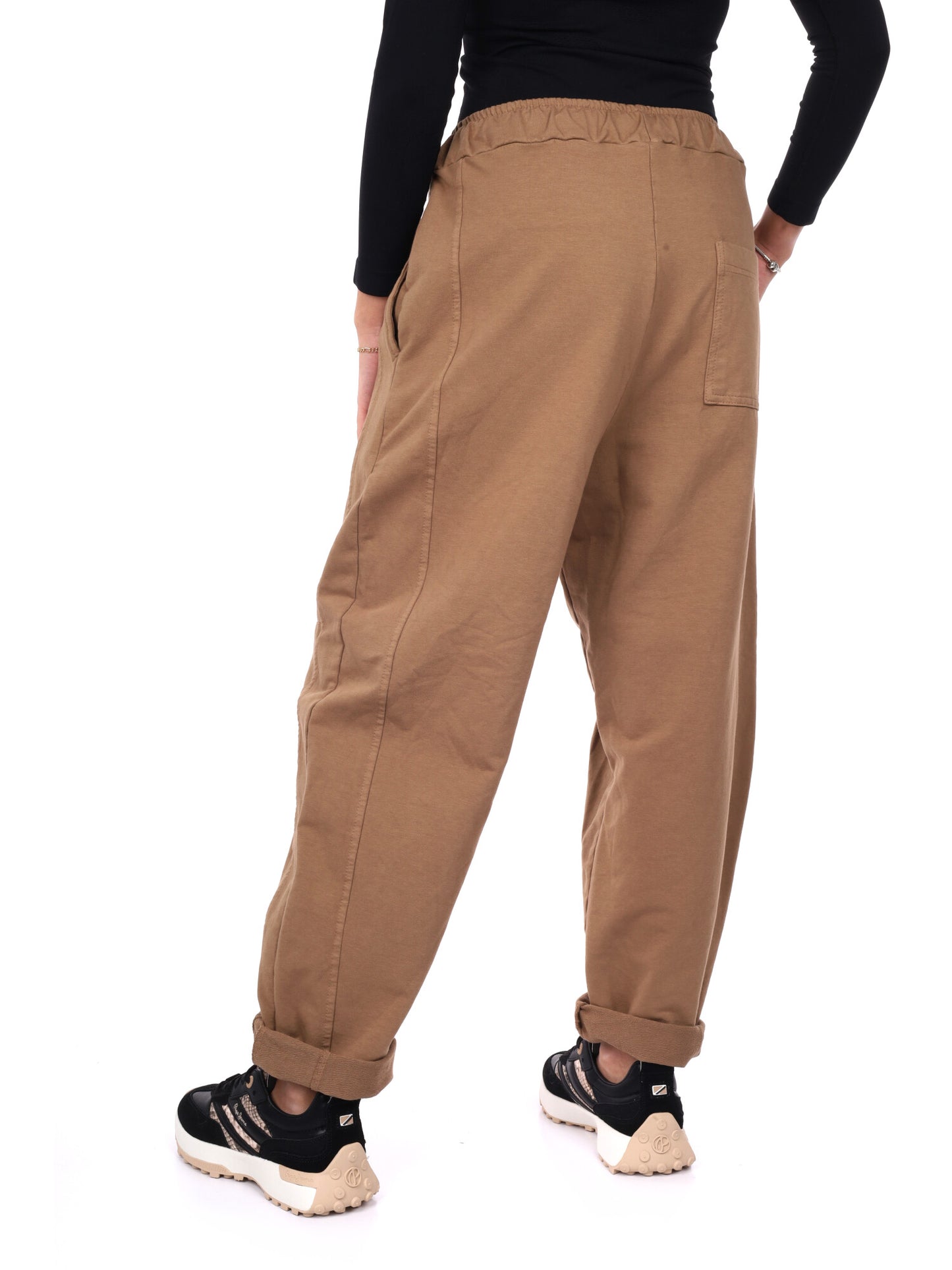 PANTALONE JOGGER AMPIO MISS LOVE DA DONNA CAMMELLO