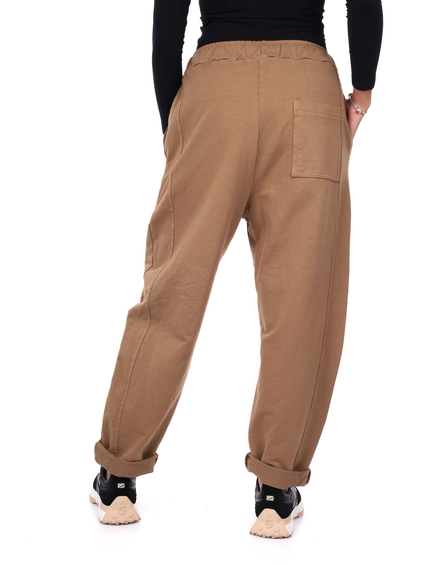 PANTALONE JOGGER AMPIO MISS LOVE DA DONNA CAMMELLO