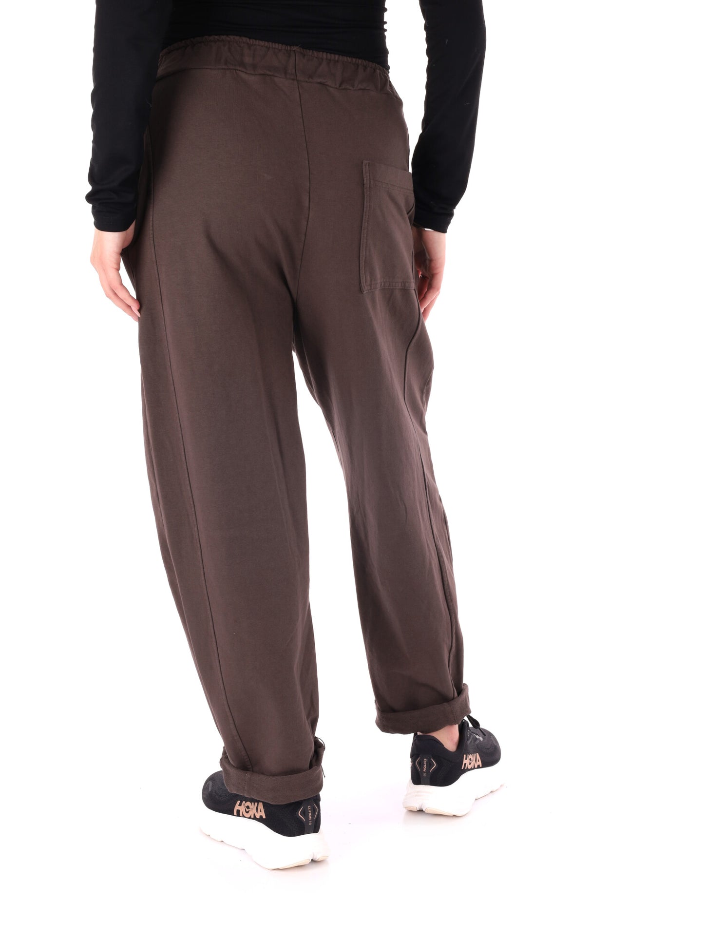 PANTALONE JOGGER AMPIO MISS LOVE DA DONNA MARRONE