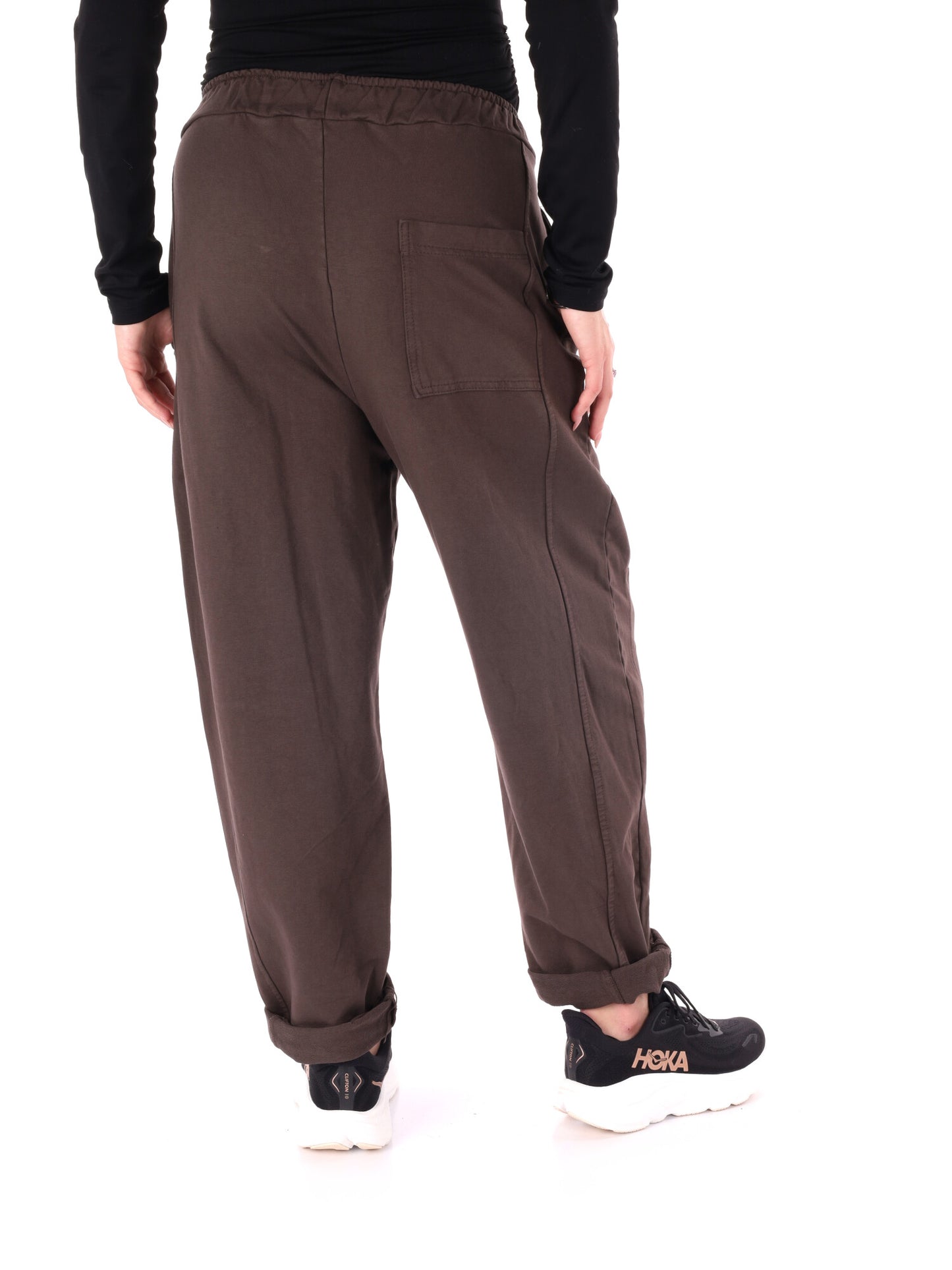 PANTALONE JOGGER AMPIO MISS LOVE DA DONNA MARRONE