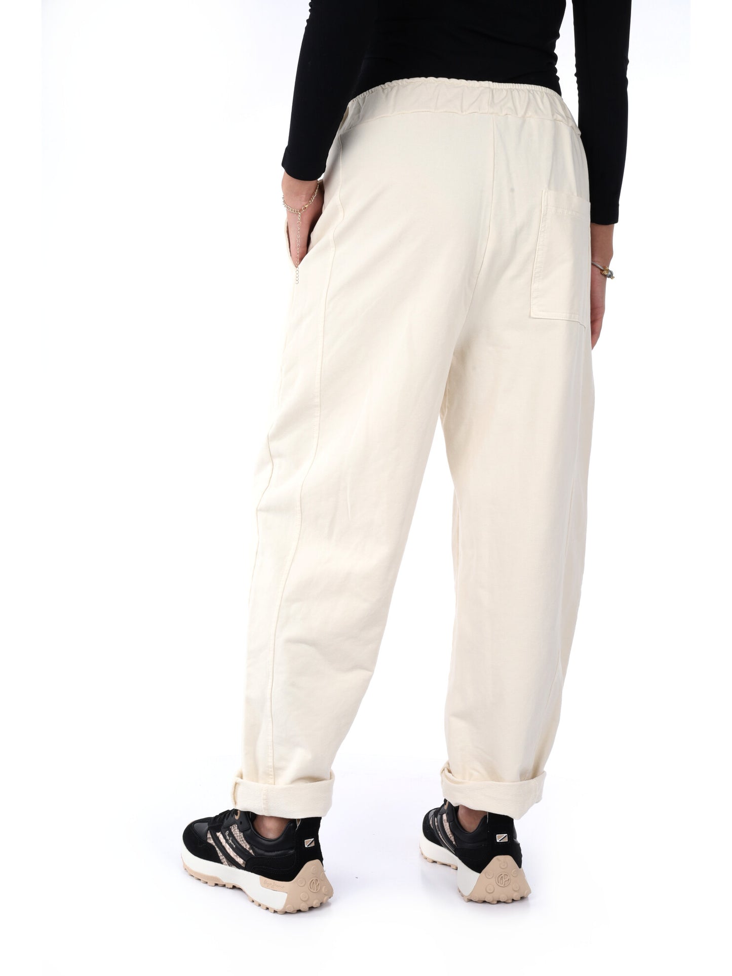 PANTALONE JOGGER AMPIO MISS LOVE DA DONNA PANNA