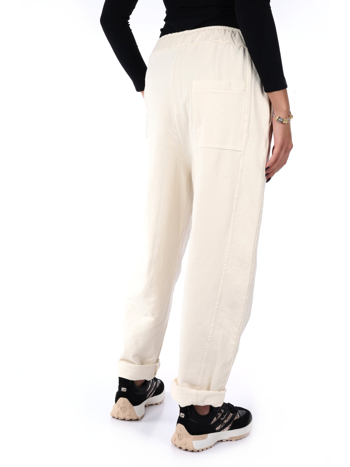PANTALONE JOGGER AMPIO MISS LOVE DA DONNA PANNA