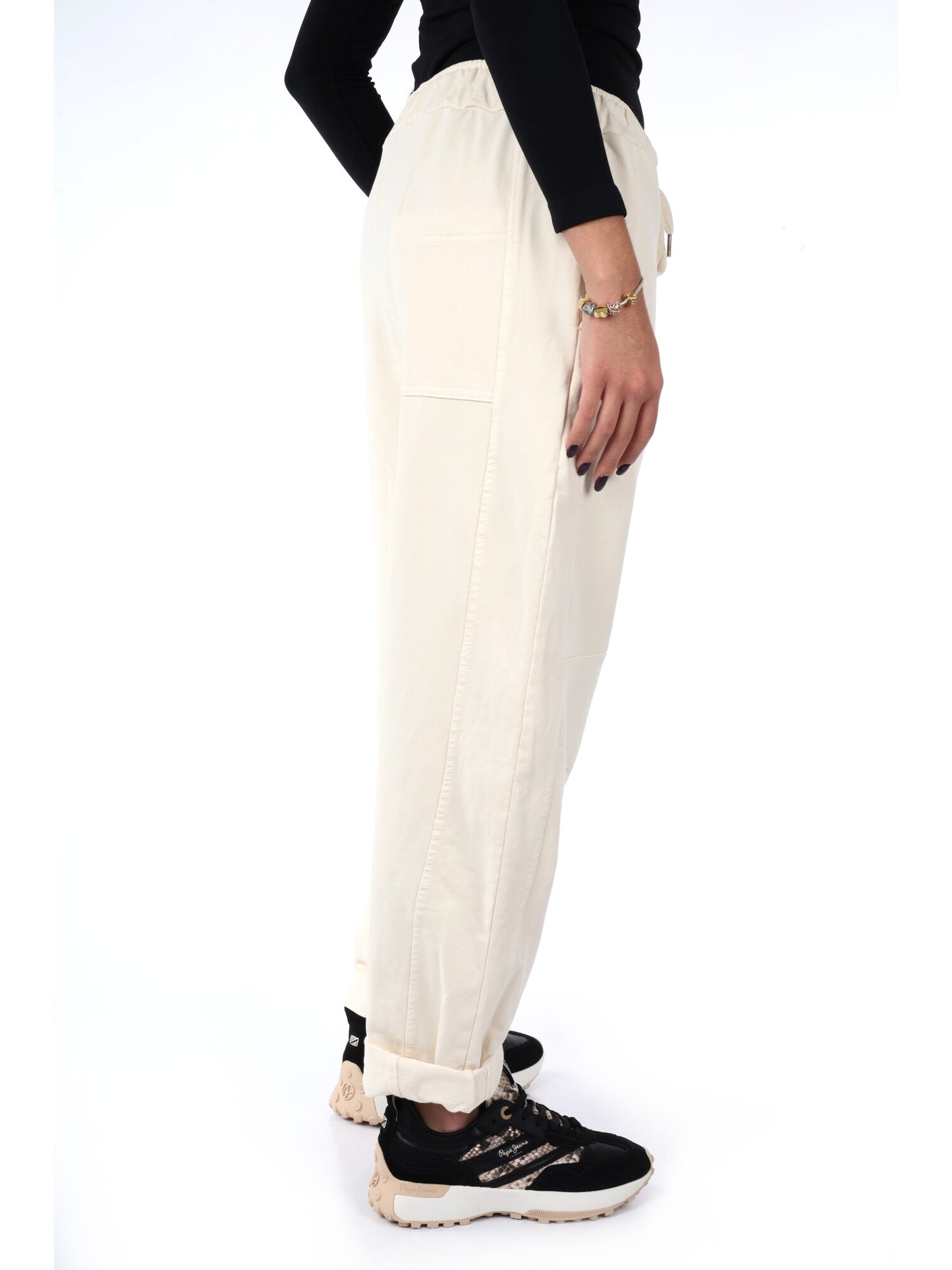 PANTALONE JOGGER AMPIO MISS LOVE DA DONNA PANNA
