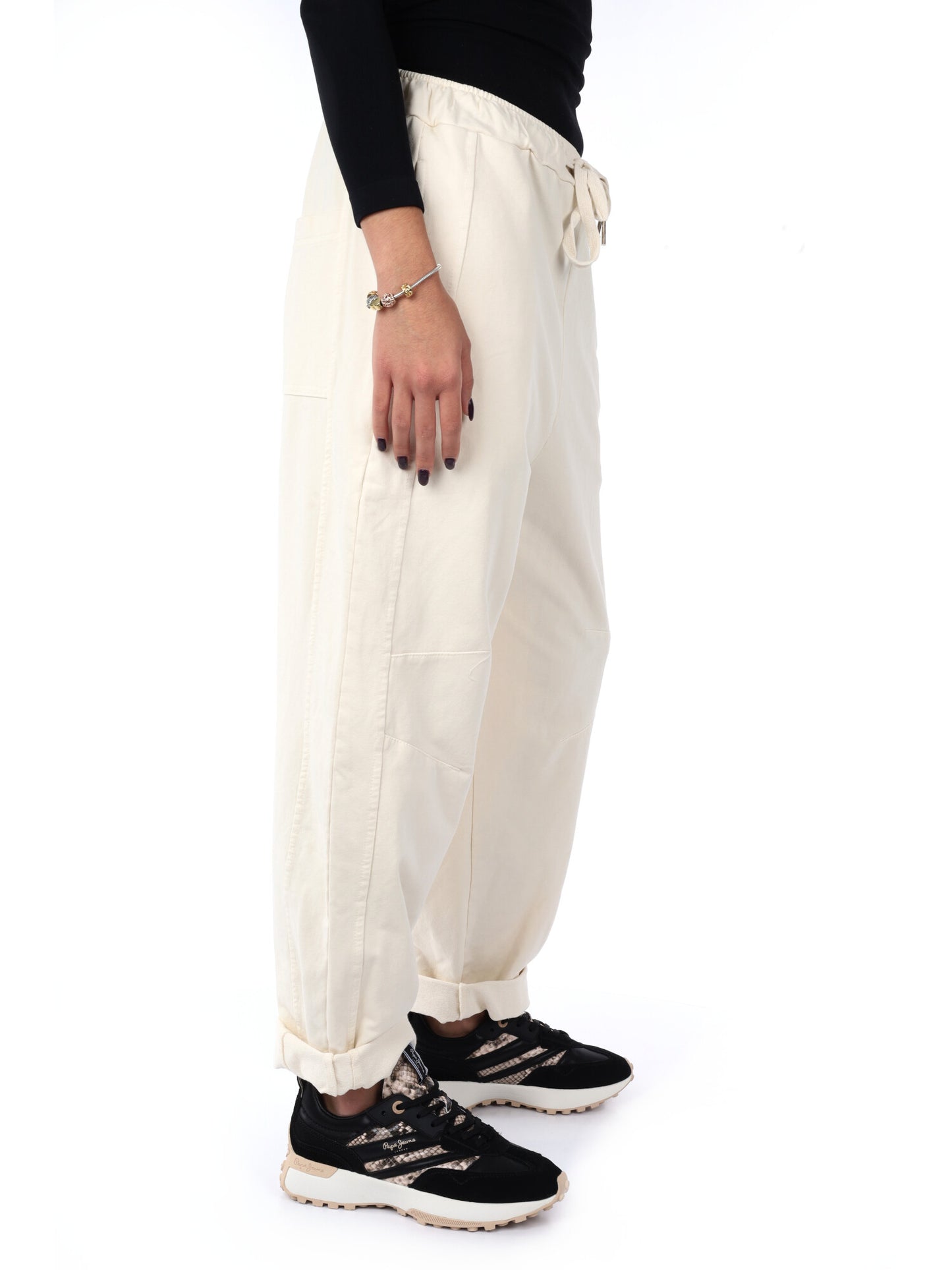 PANTALONE JOGGER AMPIO MISS LOVE DA DONNA PANNA