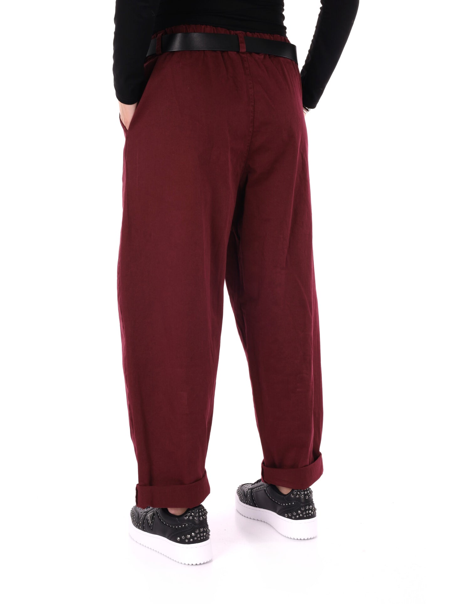 PANTALONE BALLOON MISS LOVE DA DONNA BORDEAUX