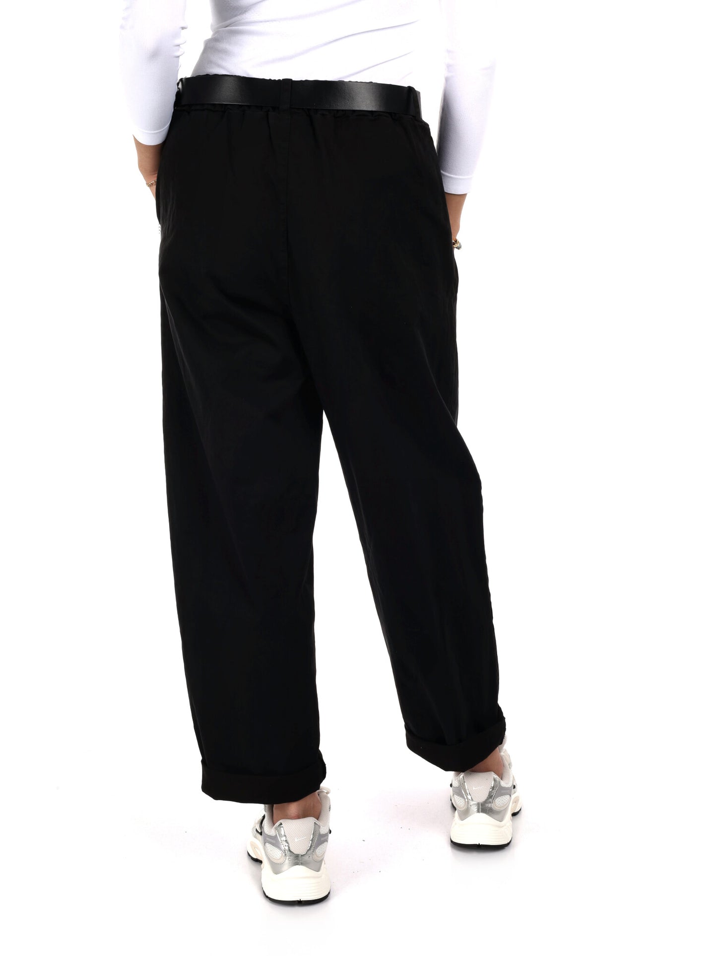 PANTALONE BALLOON MISS LOVE DA DONNA NERO