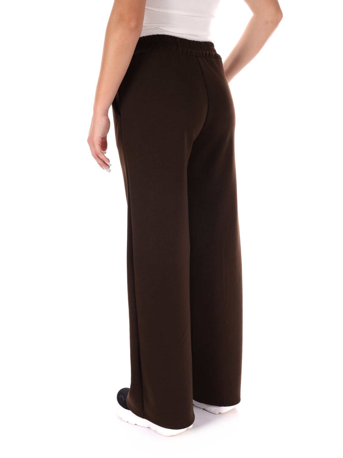 PANTALONE SPORTIVO WIDE LEG MISS LOVE DA DONNA MARRONE