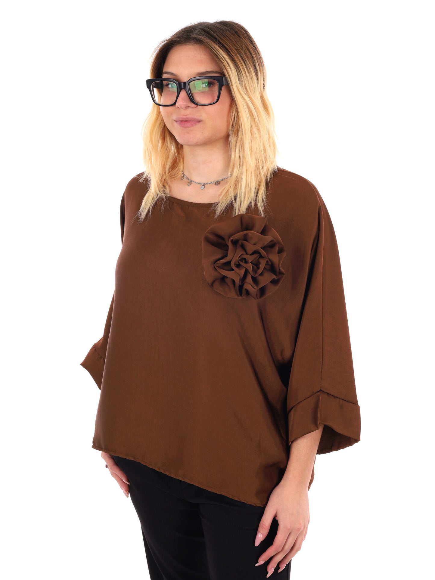 CASACCA KIMONO MISS LOVE DA DONNA MARRONE