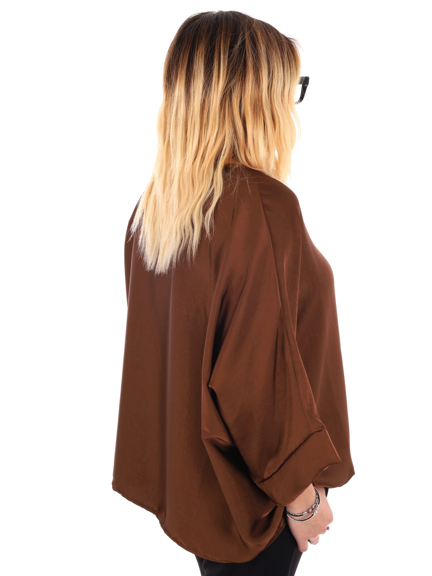 CASACCA KIMONO MISS LOVE DA DONNA MARRONE