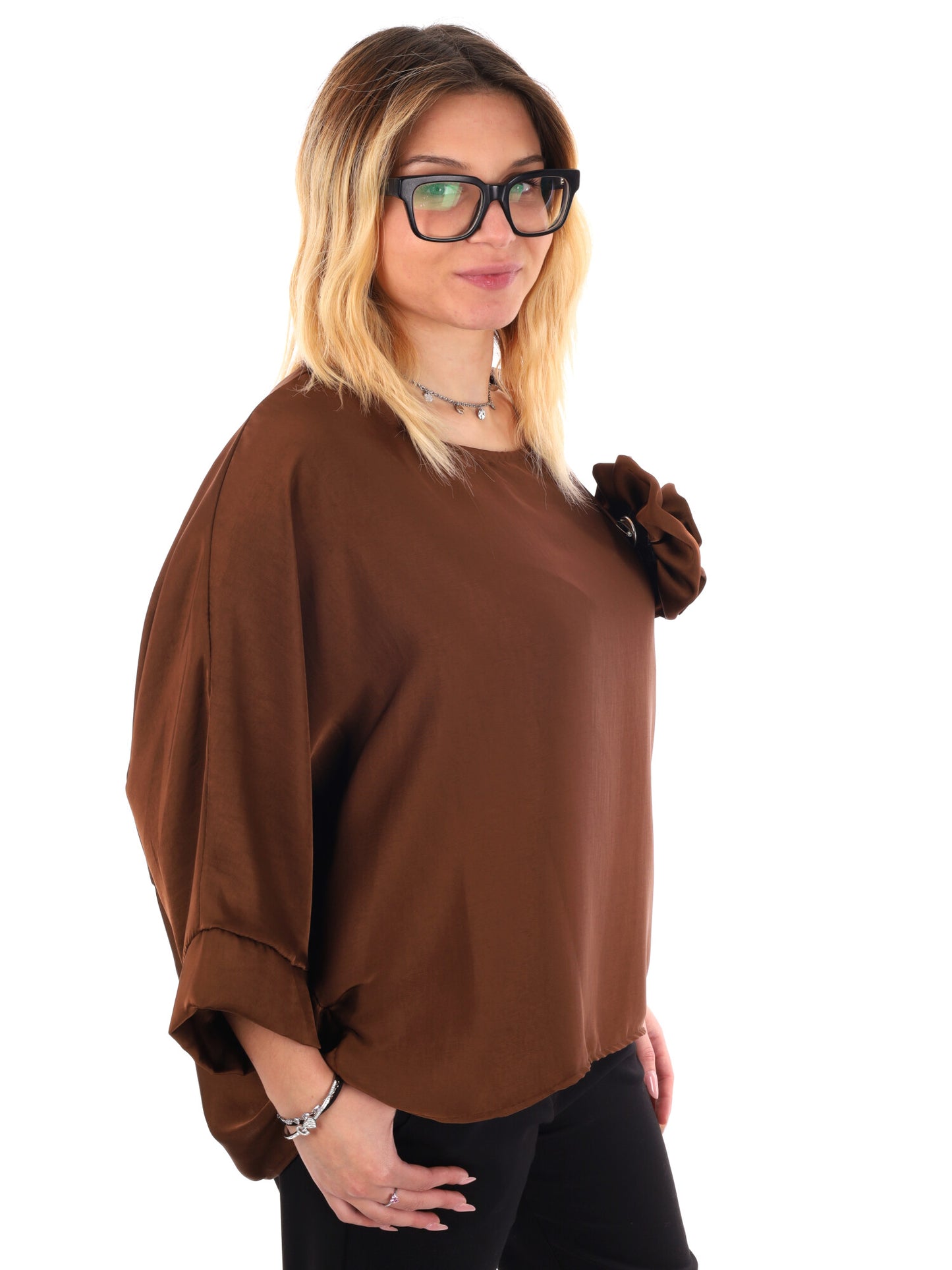 CASACCA KIMONO MISS LOVE DA DONNA MARRONE
